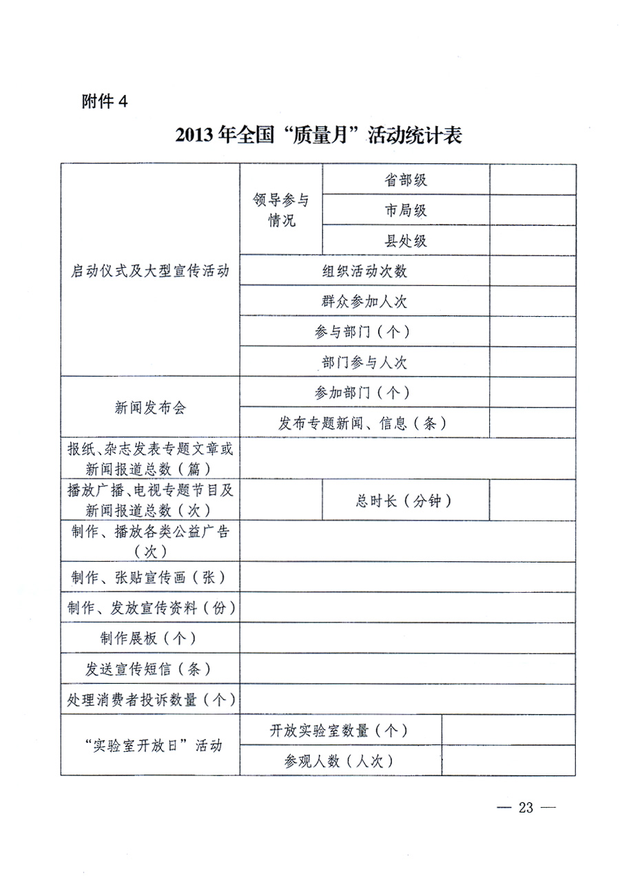 國(guó)家質(zhì)量監(jiān)督檢驗(yàn)檢疫總局、中共中央宣傳部等單位《關(guān)于開展2013年全國(guó)“質(zhì)量月”活動(dòng)的通知》